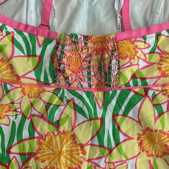 Lilly Pulitzer Spring Lillies Top size 6 lined removable straps y2k - Picture 11 of 16